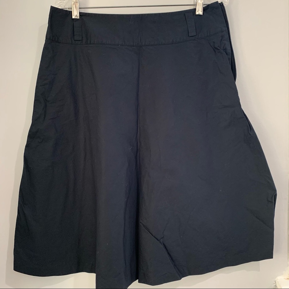 Land’s End A line Black Skirt size 8